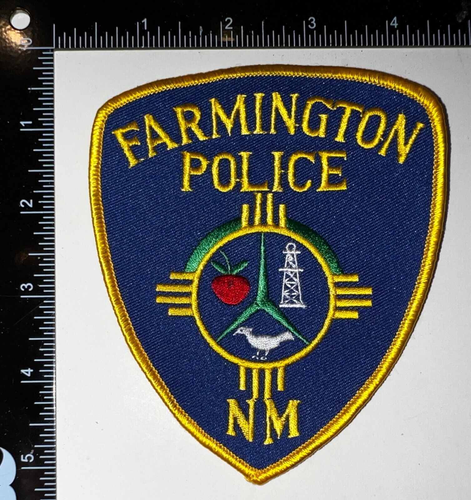 VINTAGE OBSOLETE Farmington NM New Mexico Police Patch