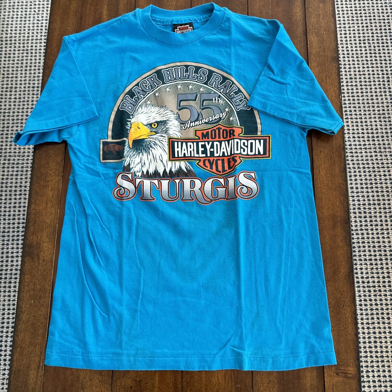 Vtg   1995; 55th Anniversary Harley Davidson  Sturgis Black Hills Rally T-shirt