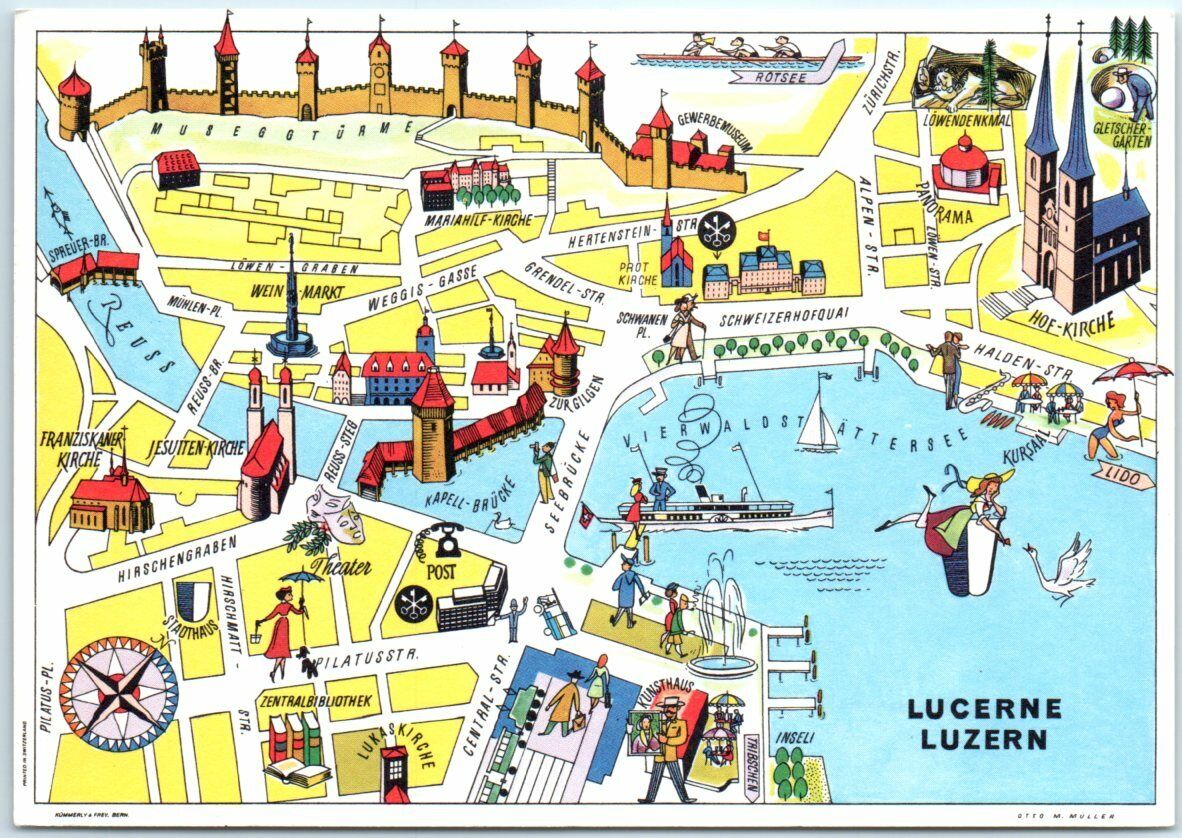 Postcard - Luzern, Switzerland