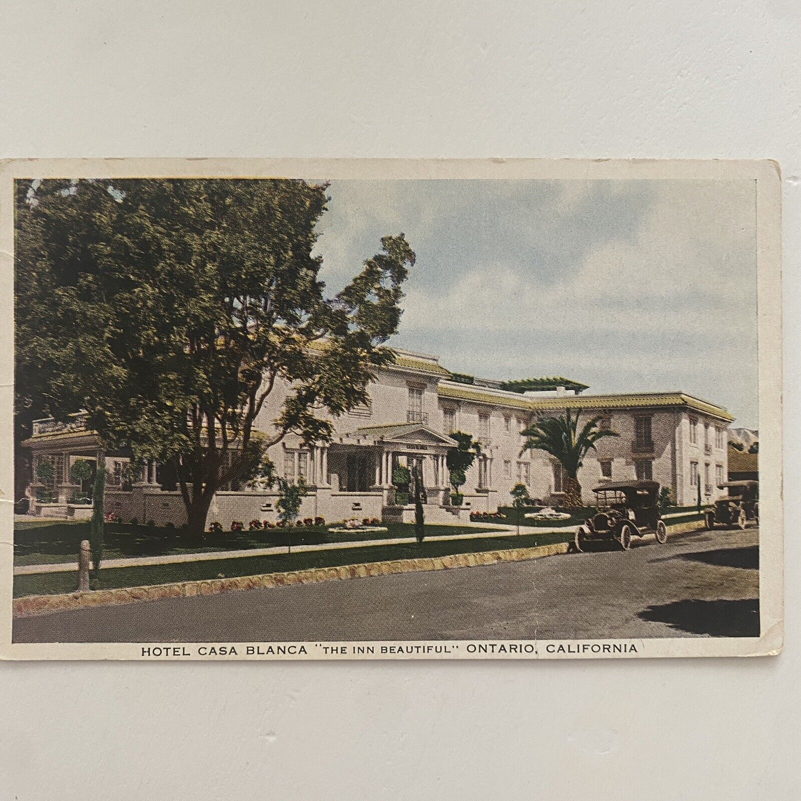 Antique Hotel Casa Blanca -The Inn Beautiful- Ontario California Postcard