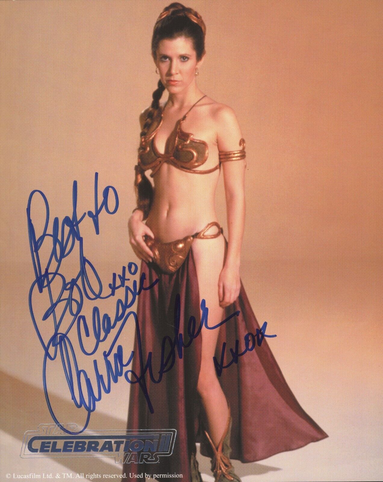 Carrie Fisher ~ Signed Autographed Star Wars Princess Leia 8x10 Photo ~ PSA DNA