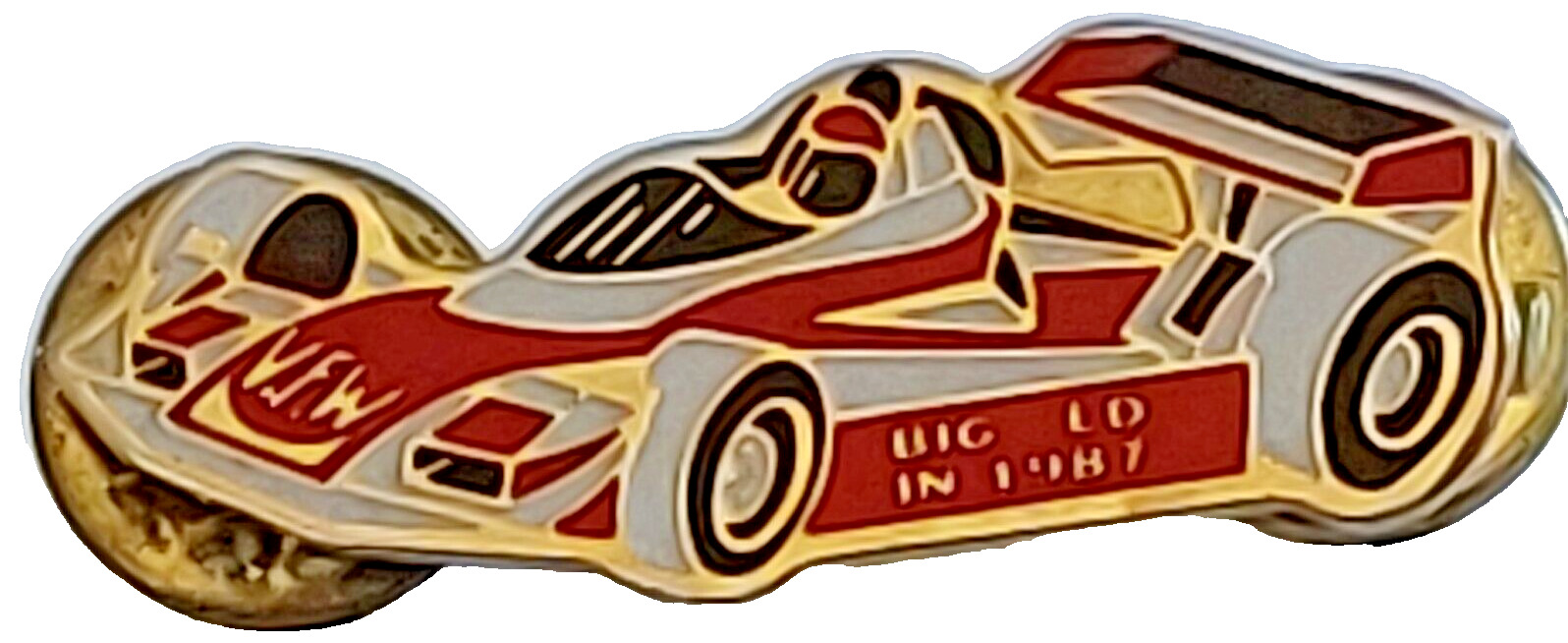 VFW Indiana Big Ed 1987 Racecar Lapel Pin