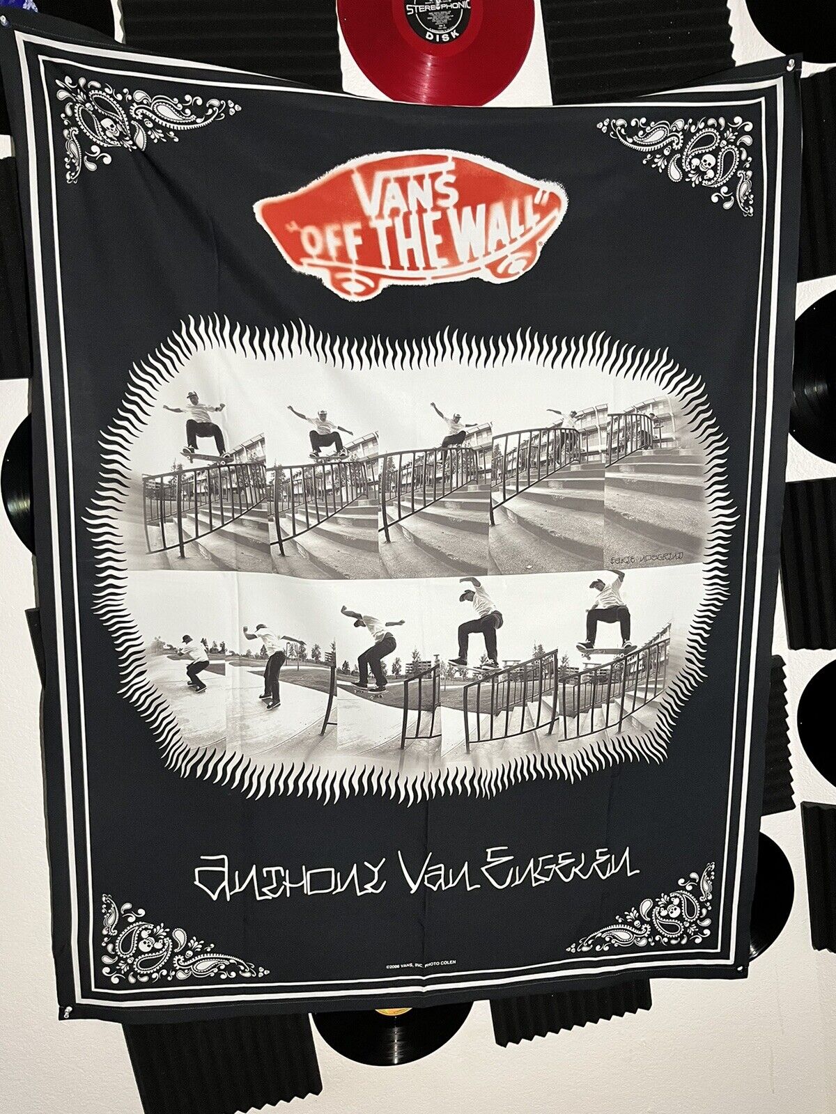 Vans ‘Off The Wall’ Poster Anthony Van Engelen Store Wall Banner Super Rare