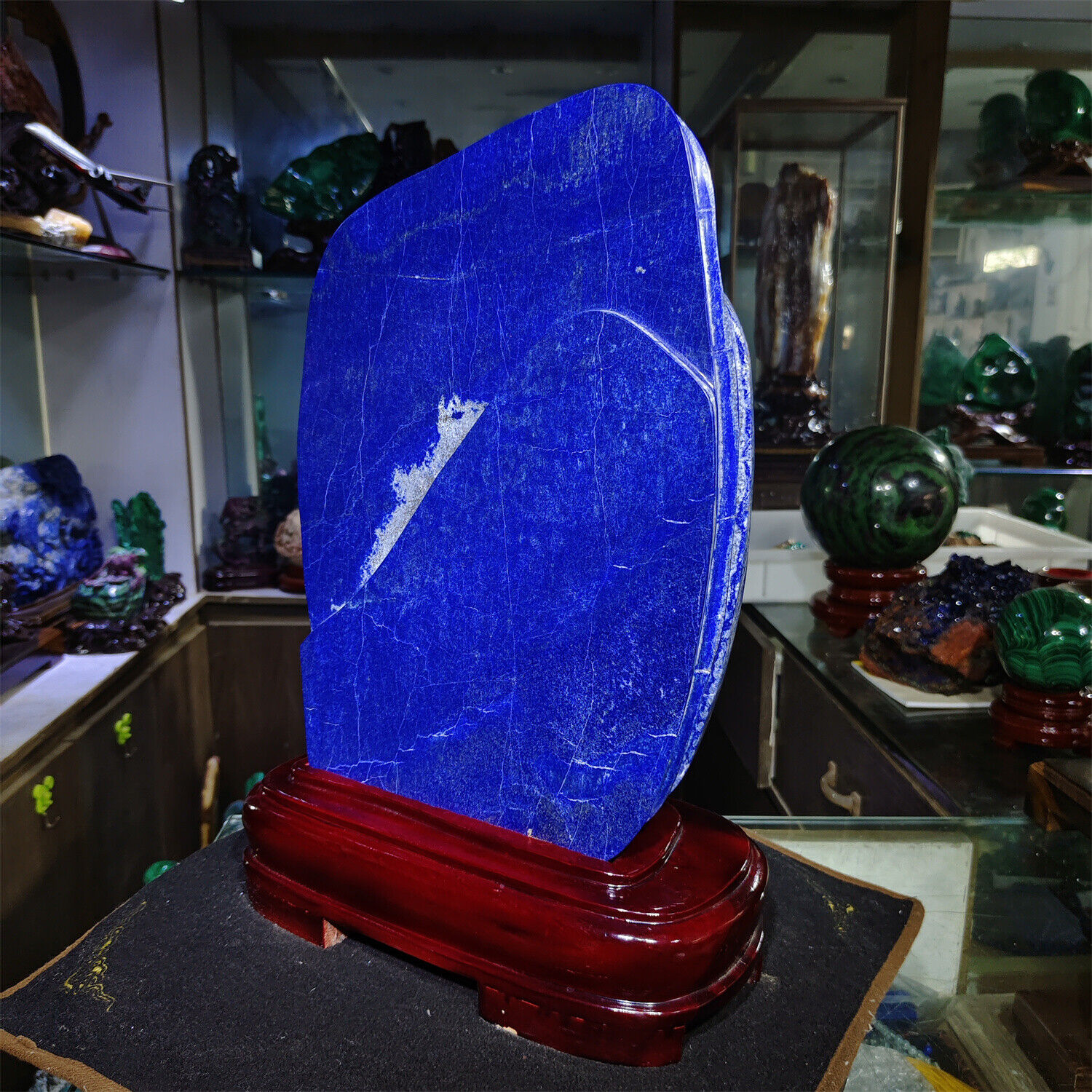15.35kg TOP Natural Lapis lazuli Quartz Crystal irregular Furnishing articles