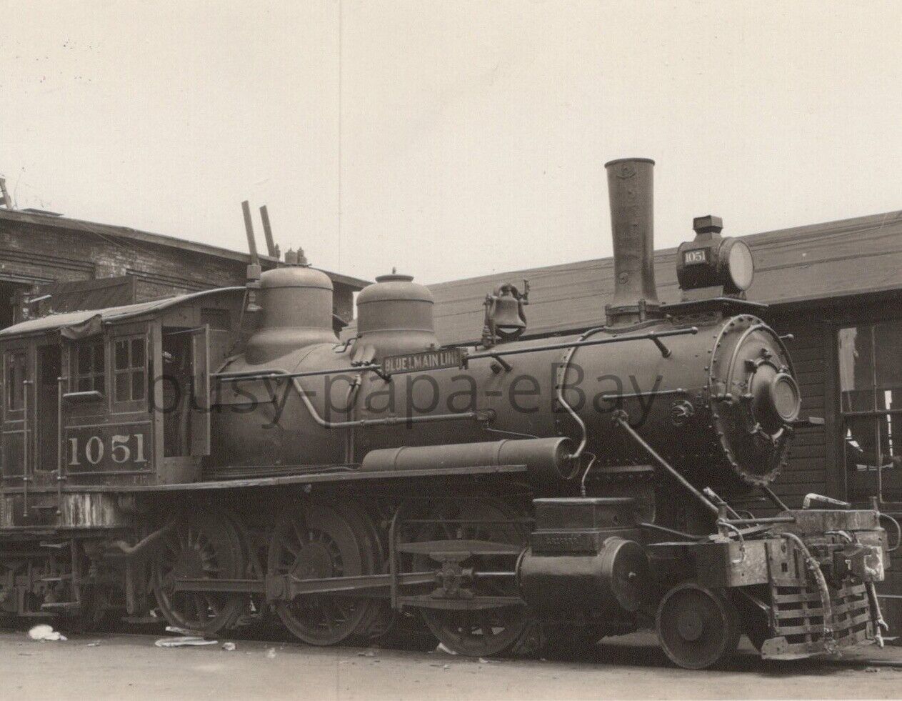 Vintage 1920s RPPC Rock Island Lines Locomotive 1051 Chicago Illinois Postcard