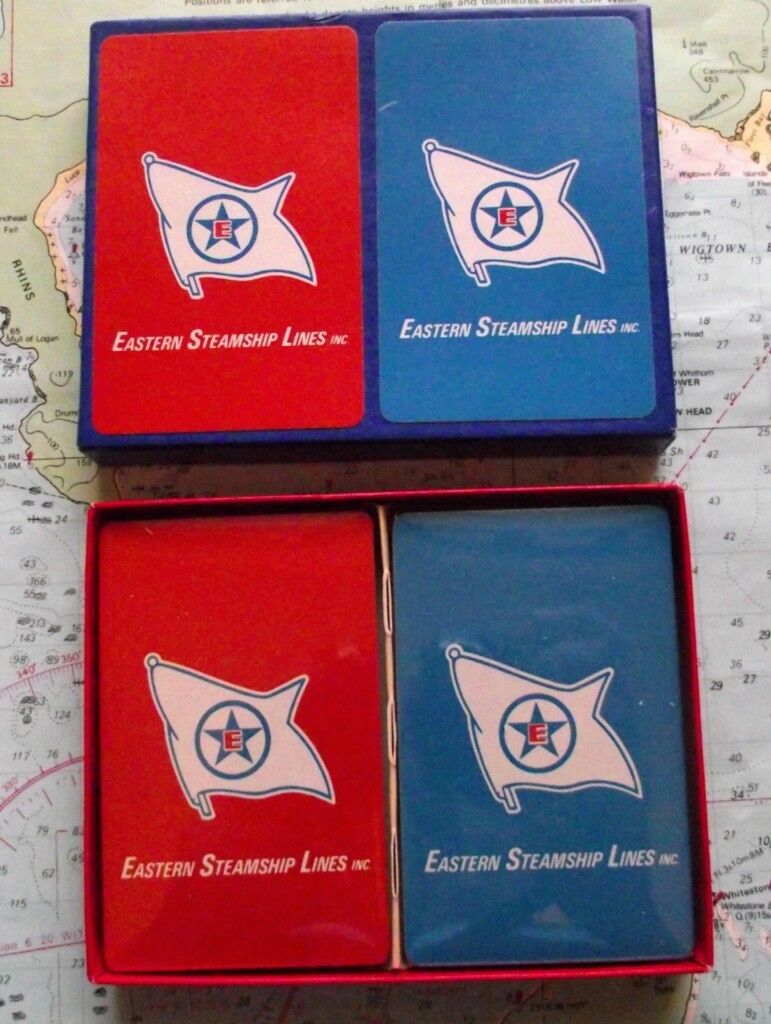 1960 Eastern Steamship Line Playing Cards Mint Twin Box