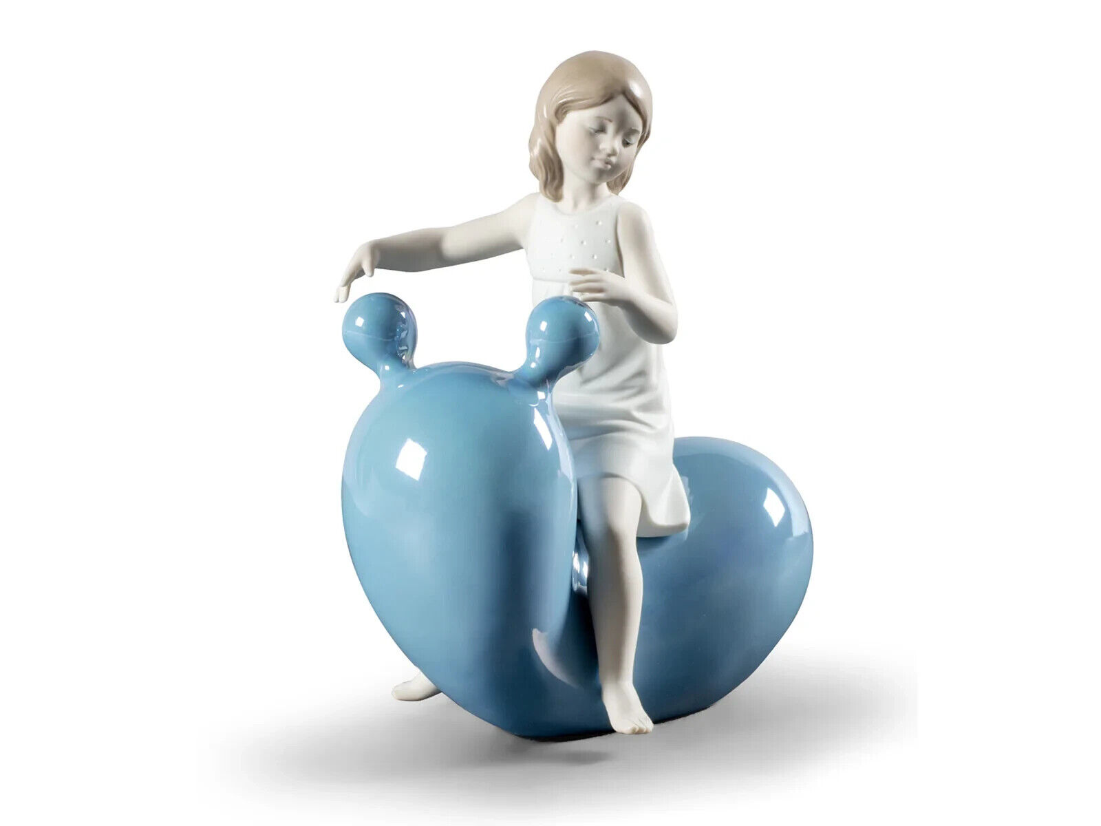 Lladro Retired 01009368 My seesaw balloon Blue New in box