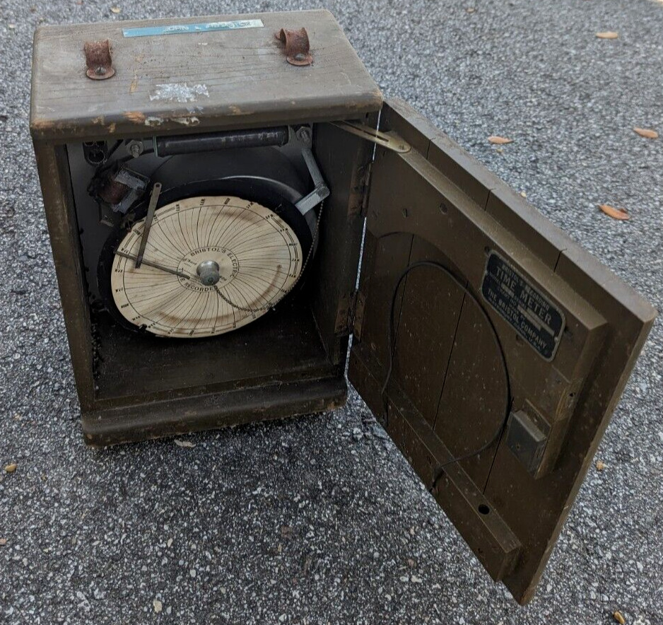 Bristol's Recording Time Meter Model 916 As Is Parts / Repair