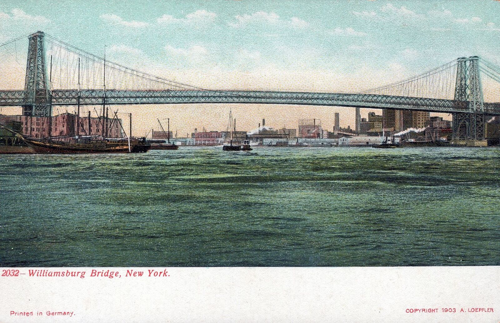 NEW YORK CITY - Williamsburg Bridge Postcard - udb (pre 1908)
