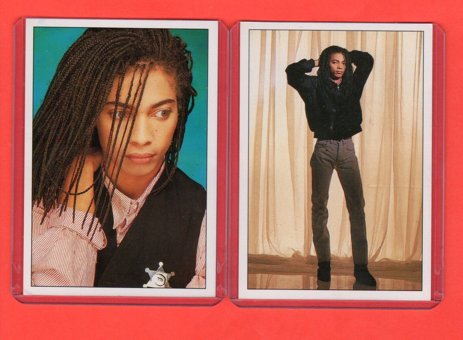 Terence Trent D\'arby  1988 Panini Smash Hits Card  Pack Fresh (2) Rc\'s