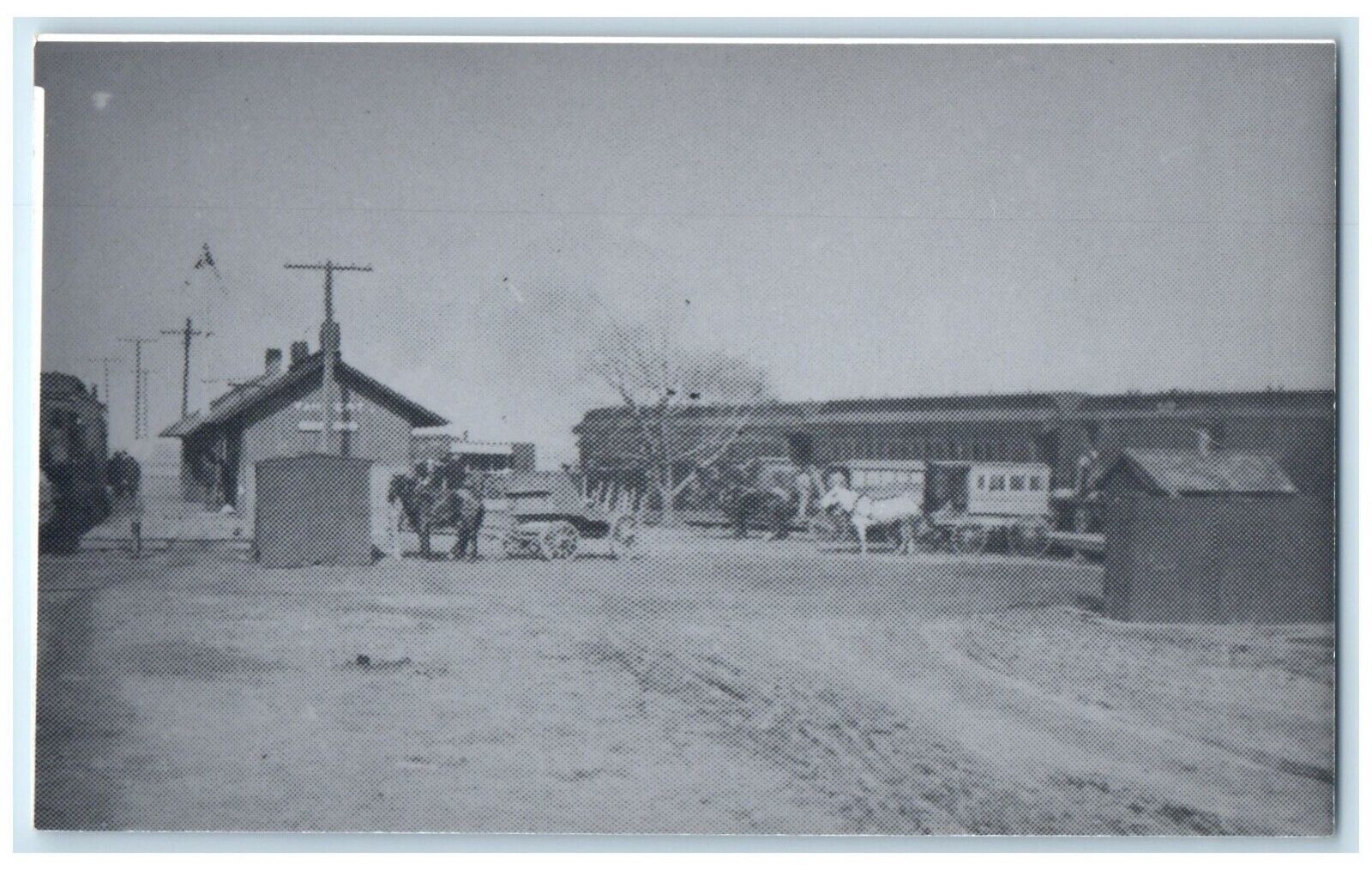 c1960's Van Wert Iowa IA Vintage Railroad Train Depot Station Postcard