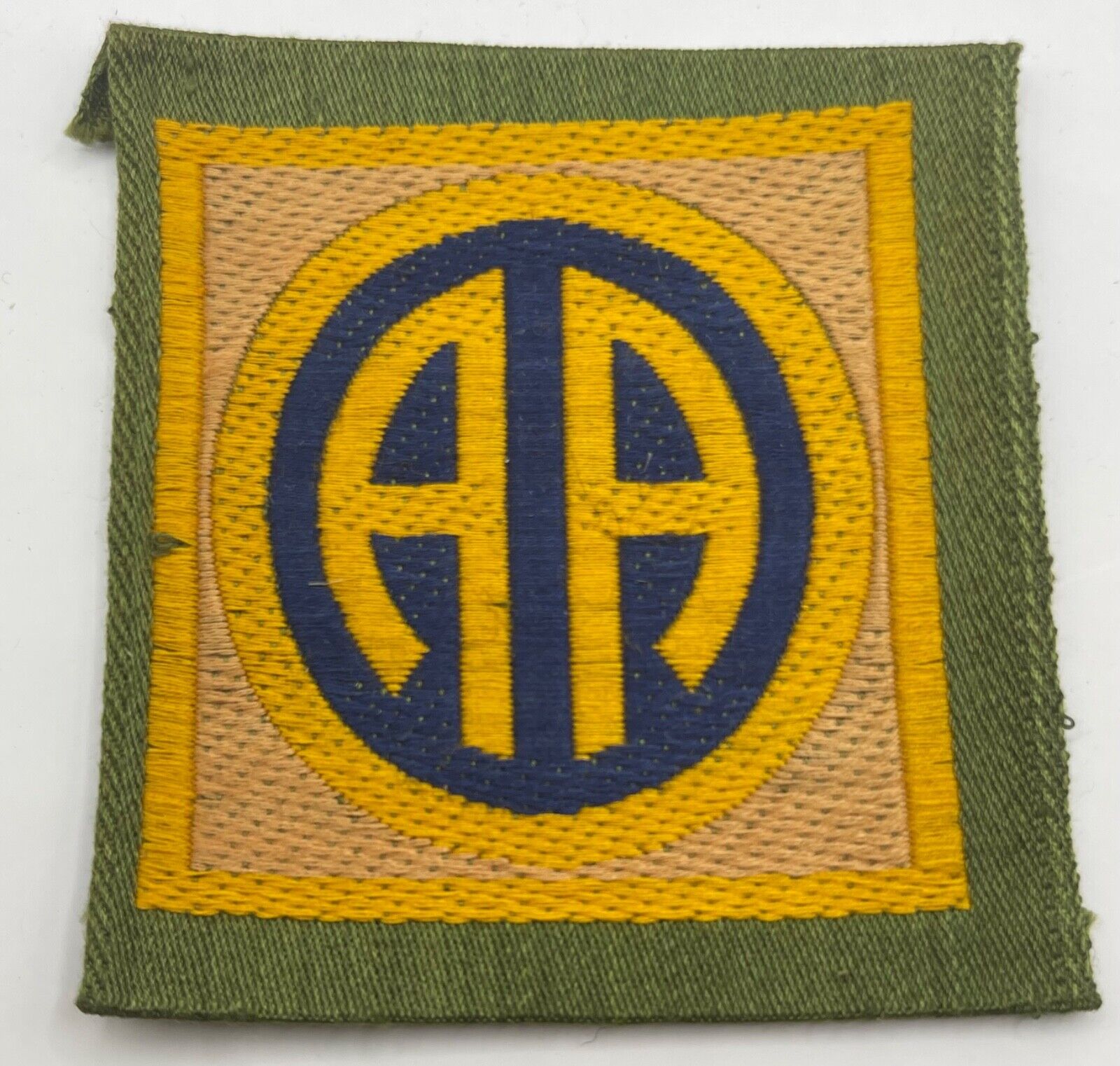 RARE ORIGINAL WW1 US ARMY 82nd DIVISION LIBERTY LOAN  PATCH 100 YEARS OLD EXC-