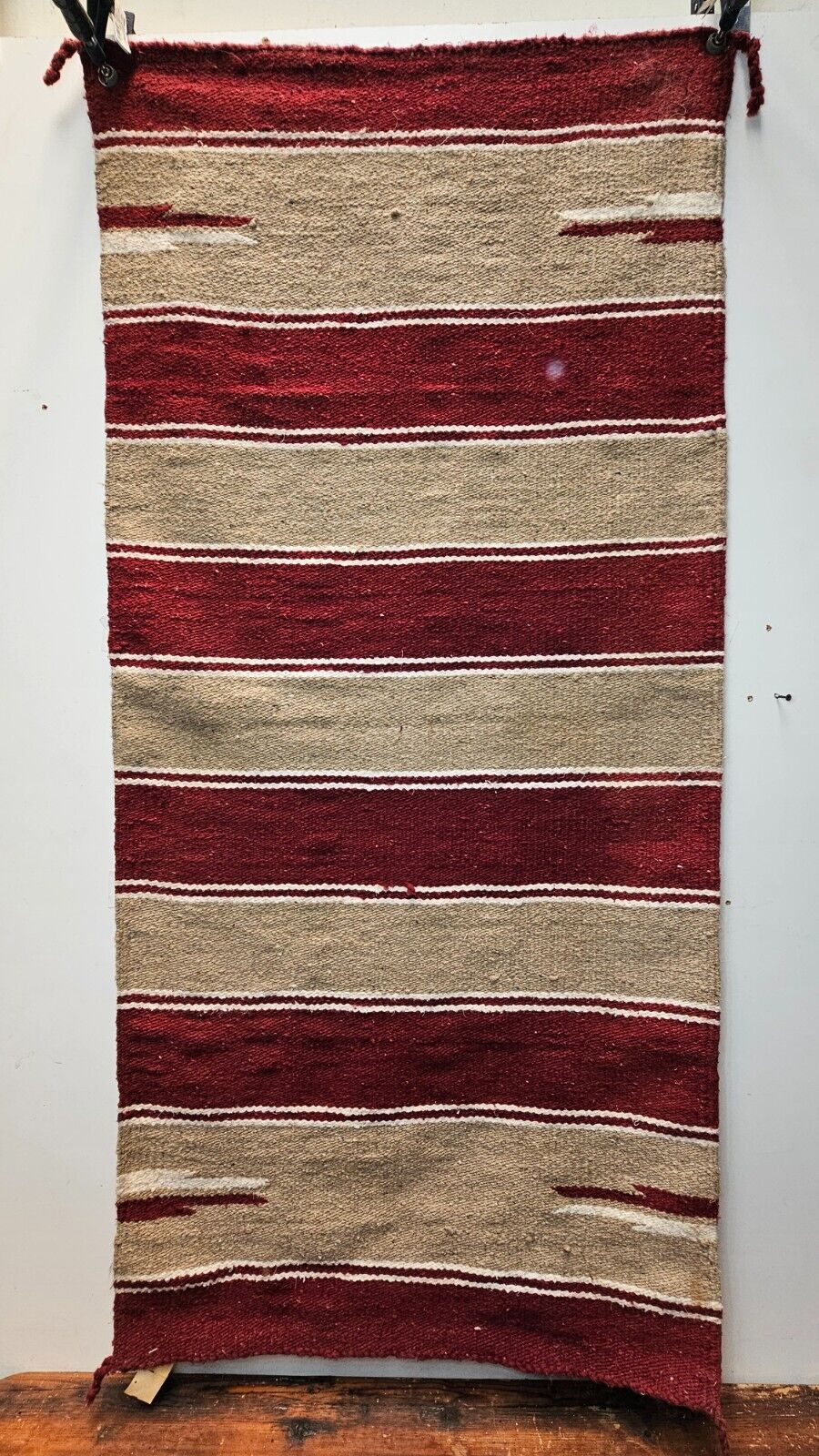 Vintage Handwoven Wool Saddle Blanket By Mauricio 60\