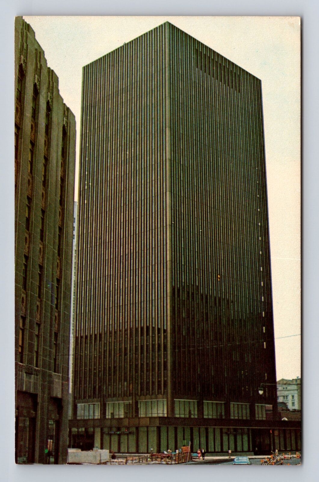 Akron OH-Ohio, I Cascade Building, Cascade Plaza, Antique Vintage Postcard