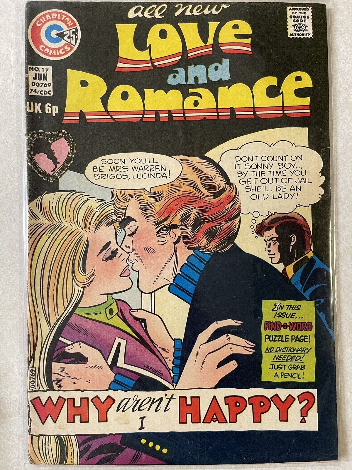 Love and Romance #17 June 1974, Charlton Comics