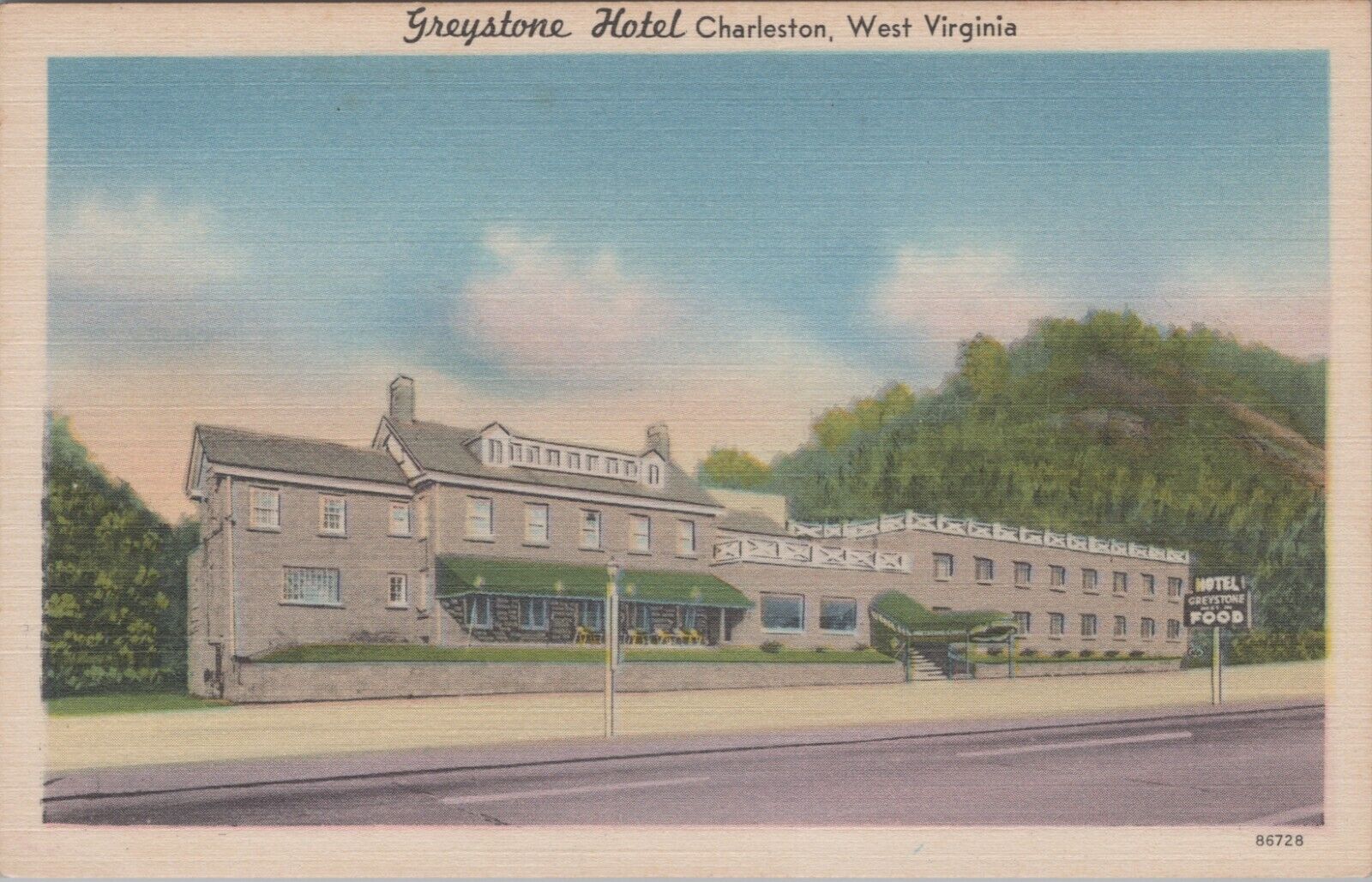 MR ALE PC Greystone Hotel, Charleston, West Virginia WV c1930s B1629
