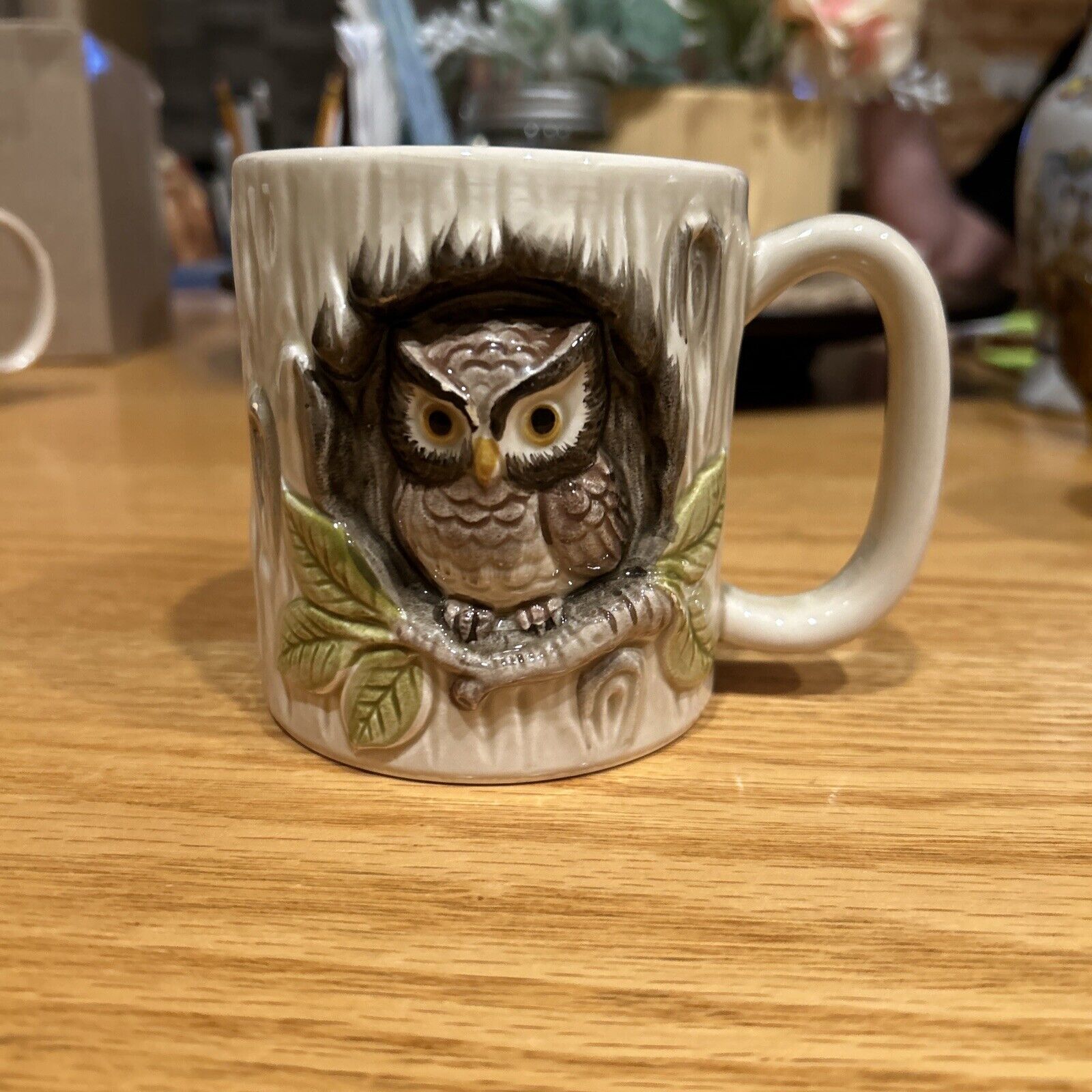 vintage otagiri Coffee Owl mug