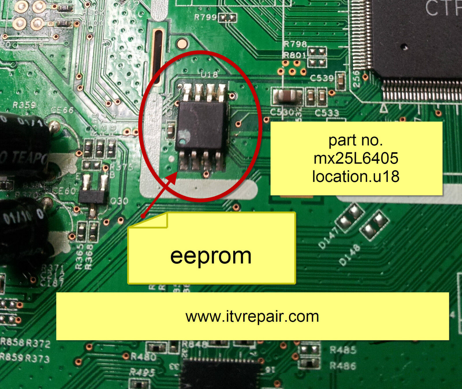 Vizio no power repair E370VL E371VL Eeprom (eprom) Amber Ligth Repair main board