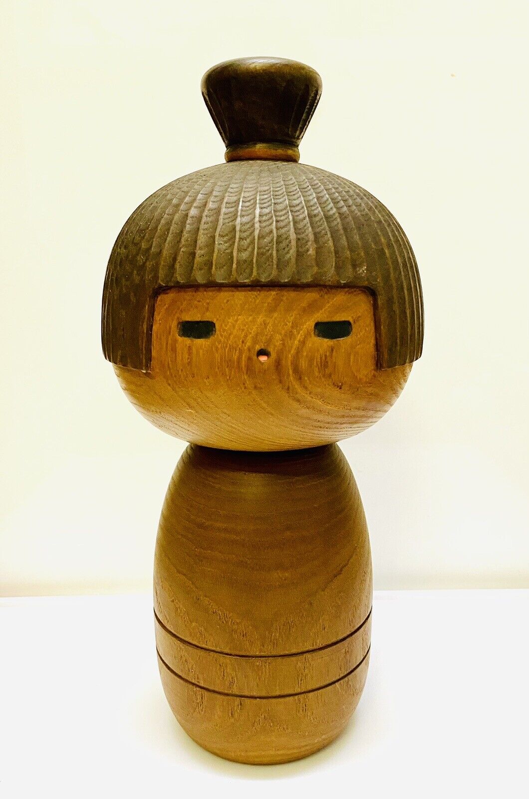 KOKESHI Japanese Doll vintage antique Japan used wood Sanpei Yamanaka 25 cm