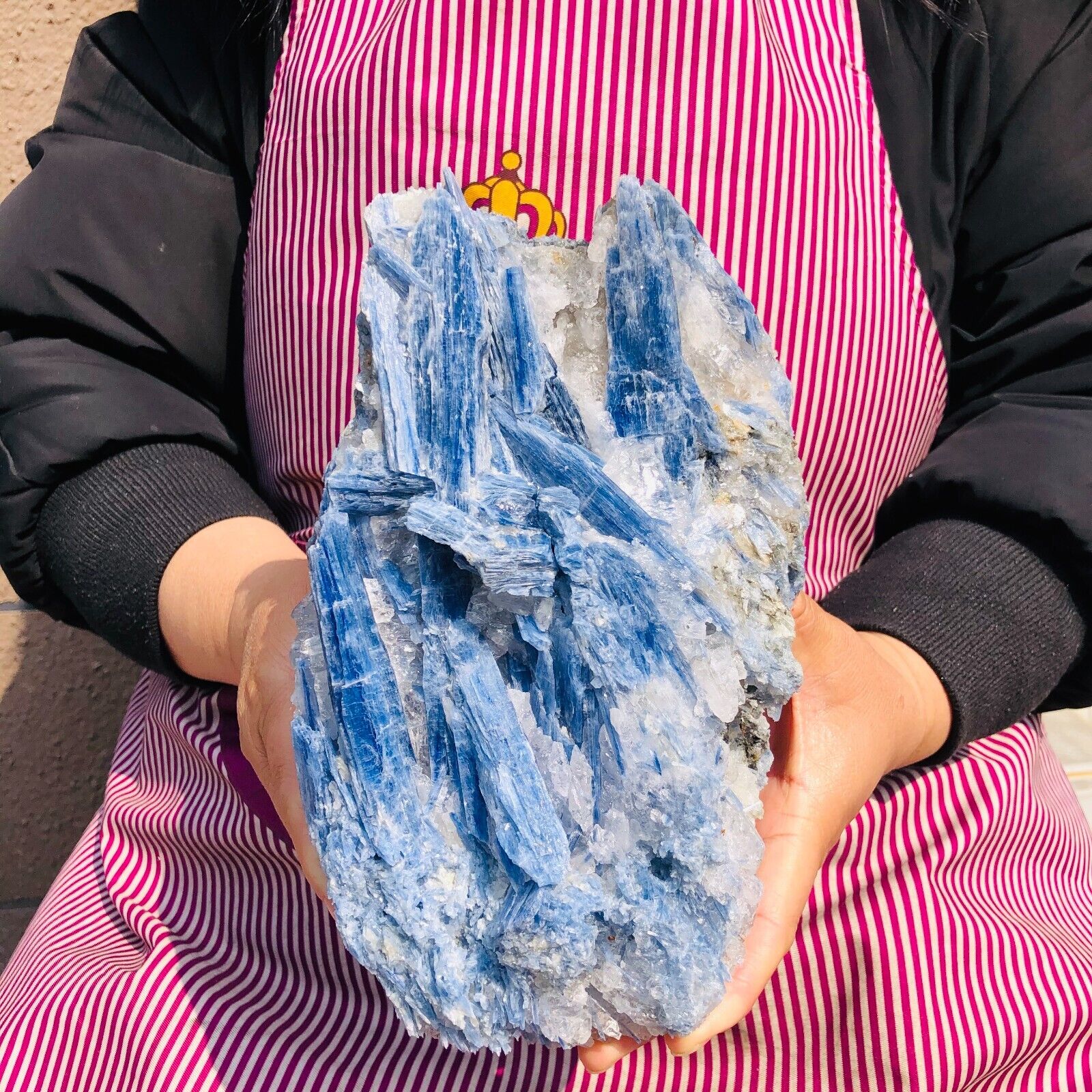 7.87LB Natural Blue Crystal Kyanite Rough Gem mineral Specimen Healing 606