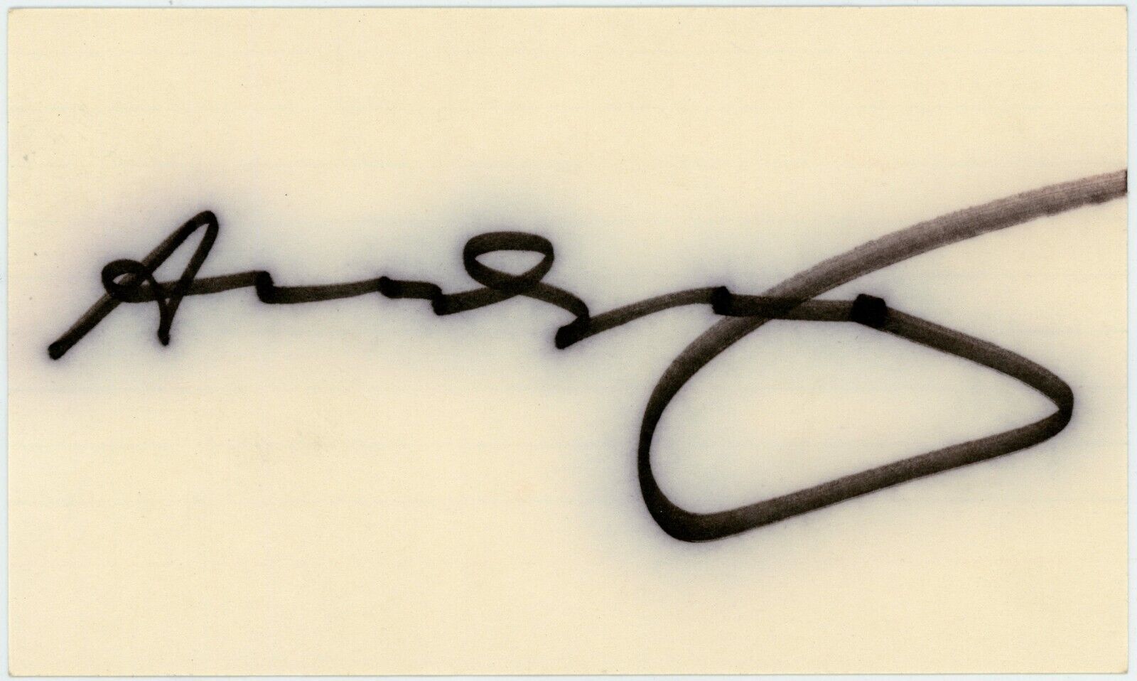 Andy Warhol ~ Signed Autographed Index Card Authentic Signature ~ JSA LOA