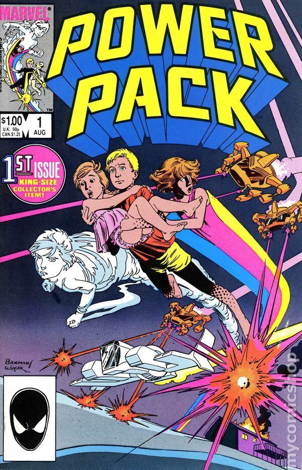 Power Pack #1 VG 1984 Stock Image Low Grade 1st app. and origin Power Pack