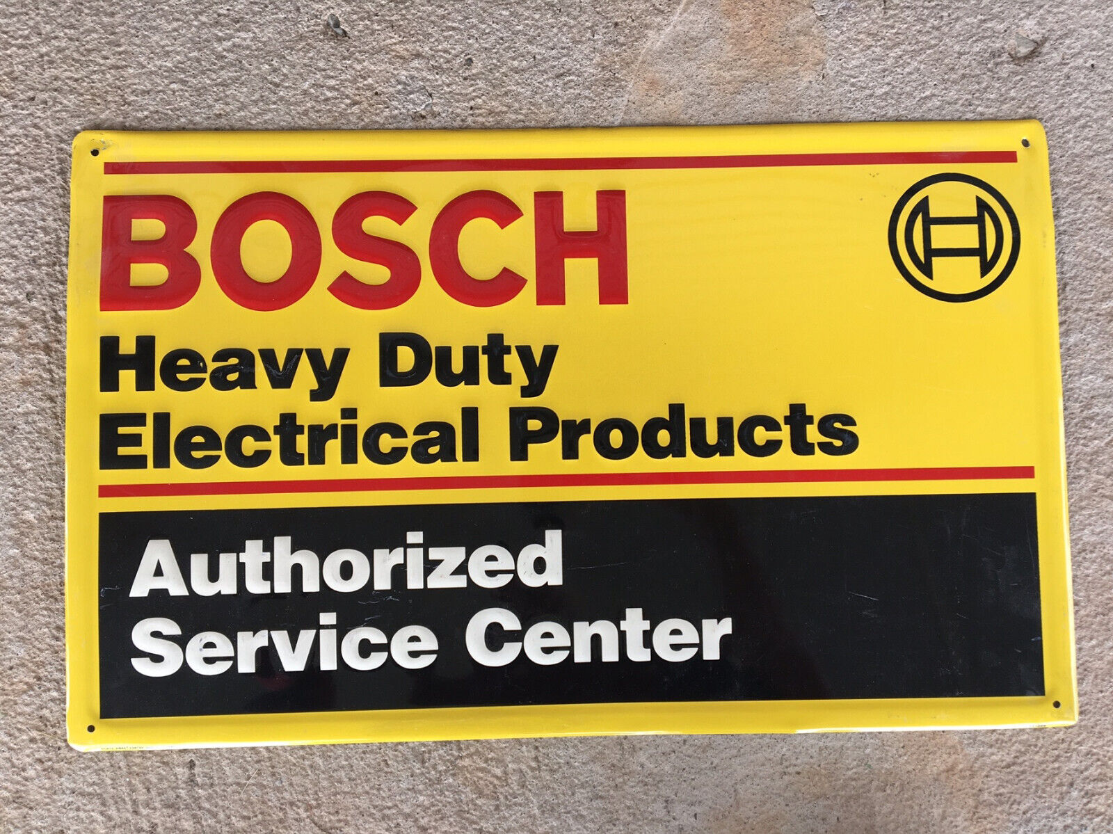 BOSCH SIGN Authorized Service Center 26'' Embossed Metal Sign MOVING SALE