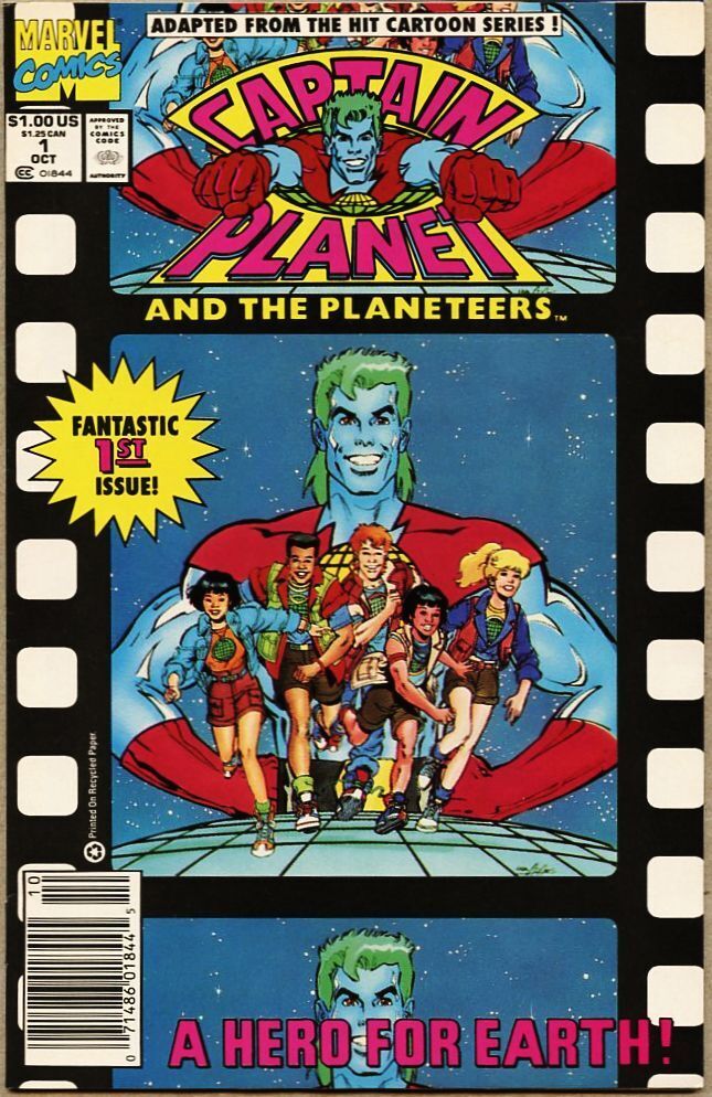Captain Planet And The Planeteers #1-1991 vf/nm 9.0 Marvel Neal Adams 
