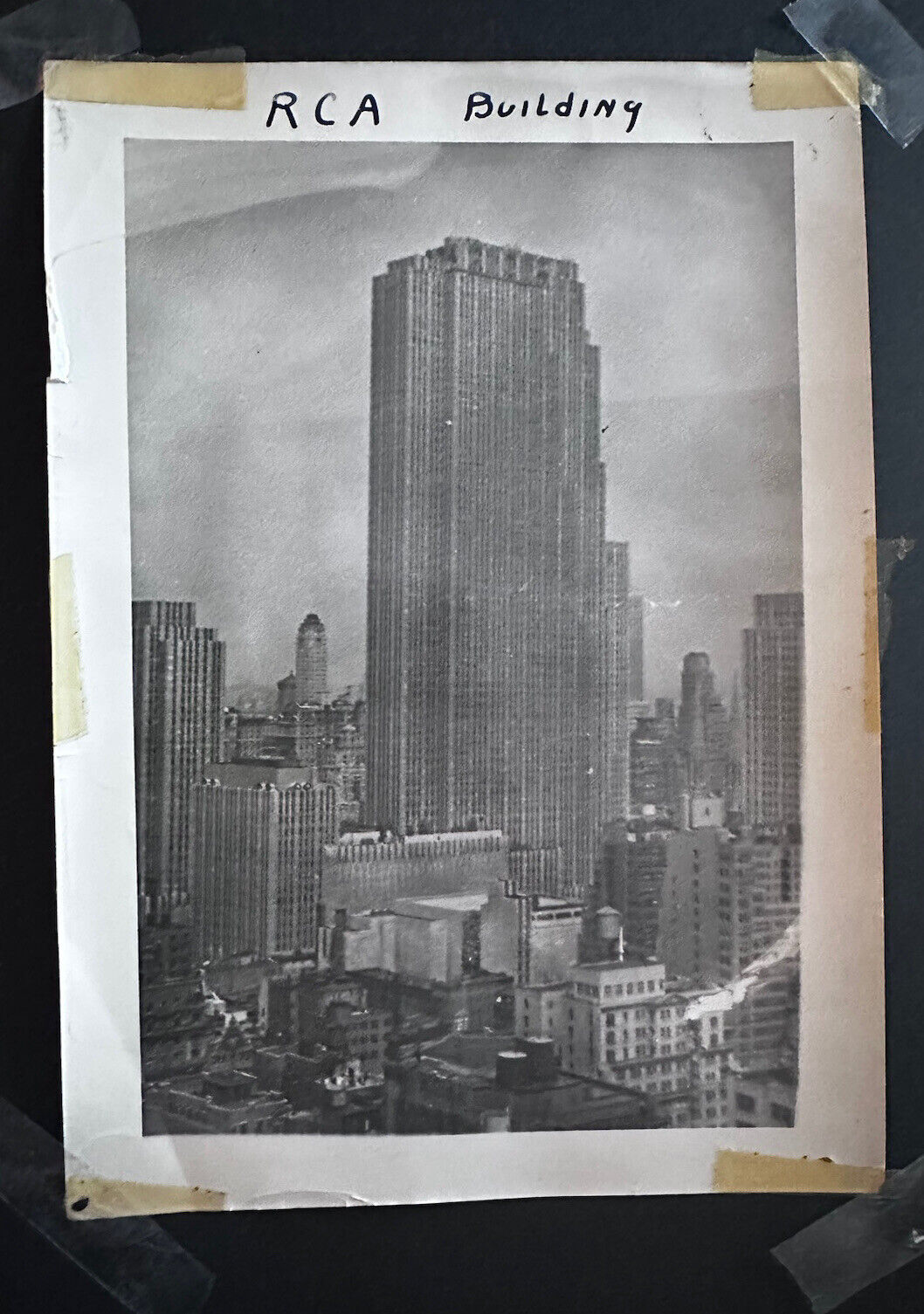 VINTAGE New York City NYC Photo Photograph Skyscrapers RCA Building 1940s Fine