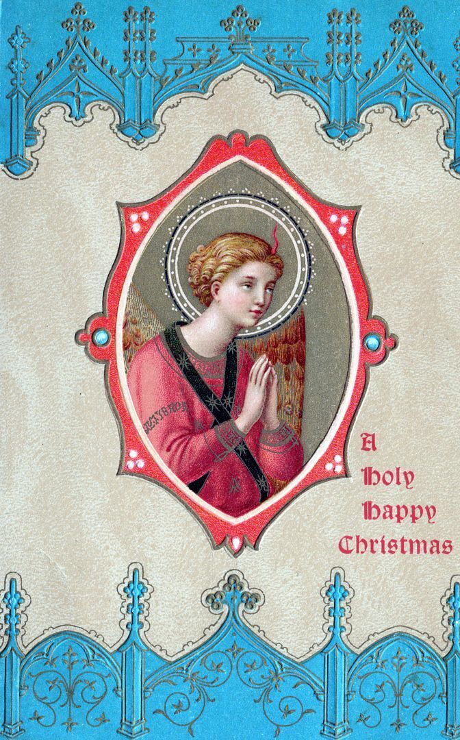 CHRISTMAS - A Holy Happy Christmas Postcard - udb (pre 1908)