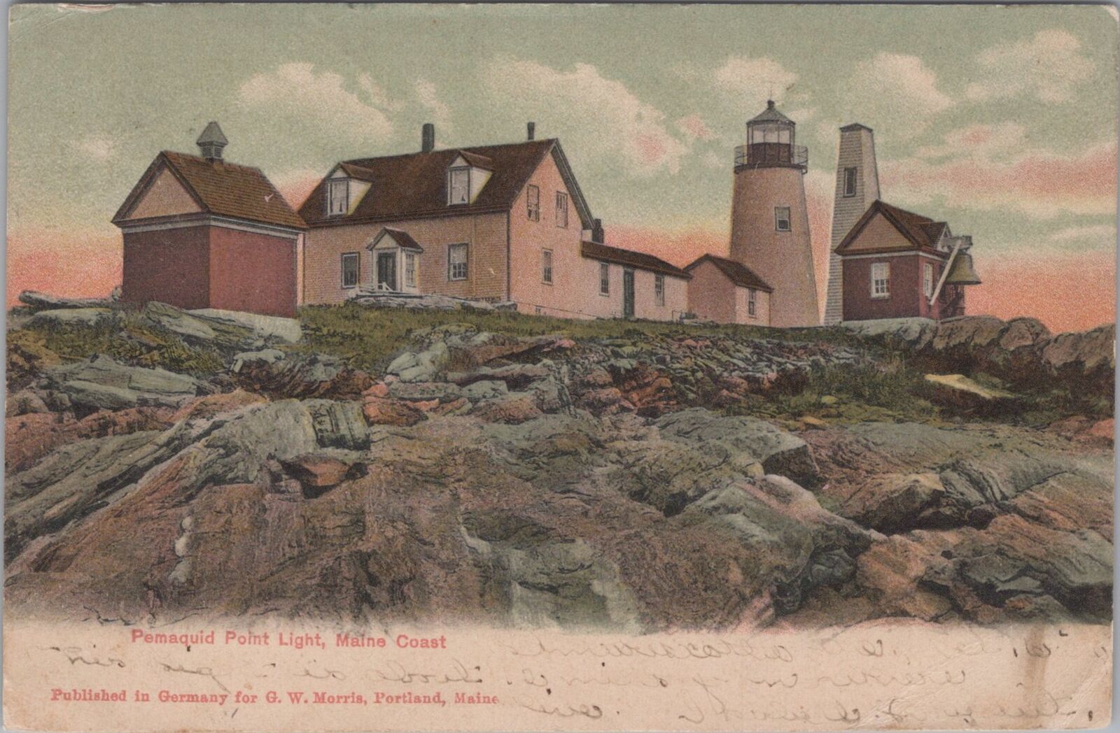 Pemaquid Point Light, Maine Coast Boston 1906 Postcard
