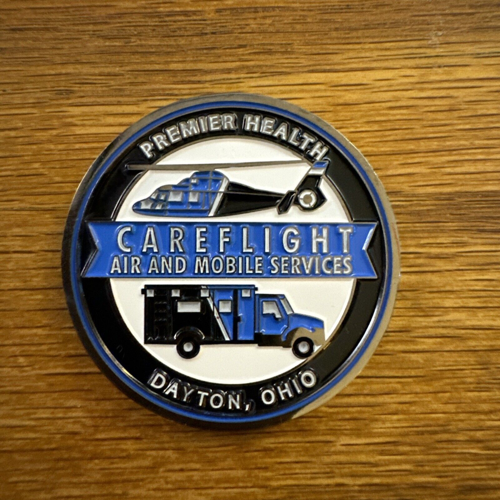 CHALLENGE COIN PREMIER HEALTH CAREFLIGHT AIR & MOBILE SERVICES