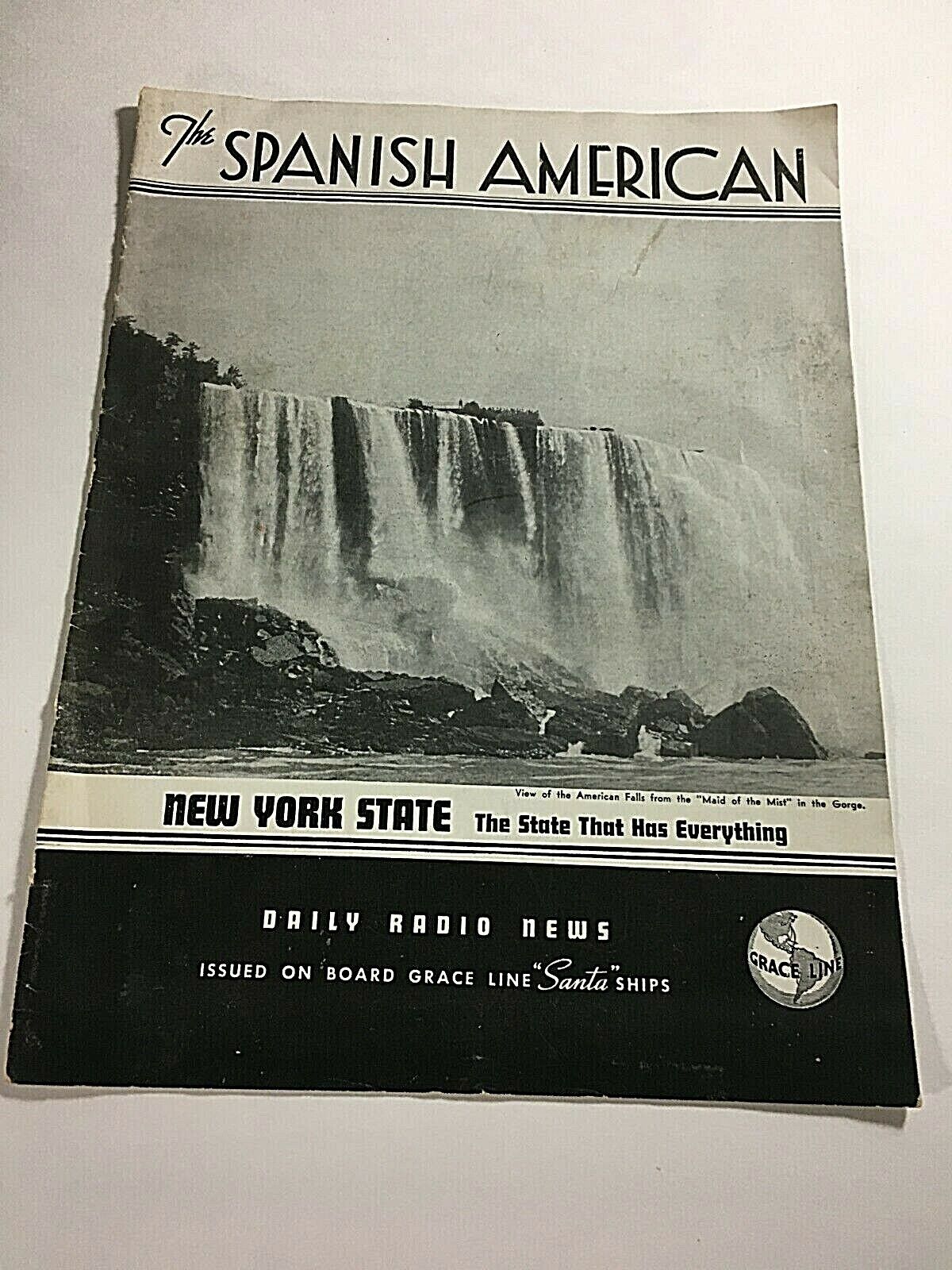 1939 Spanish American New York State Daily Radio News Issued by Grace Line Ships