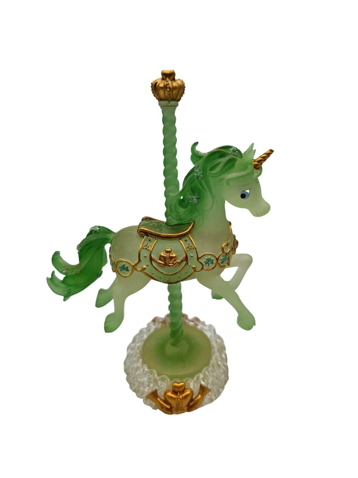 RARE Luck of the Irish Unicorn Carousel Collection Figure Friendship & Fortune