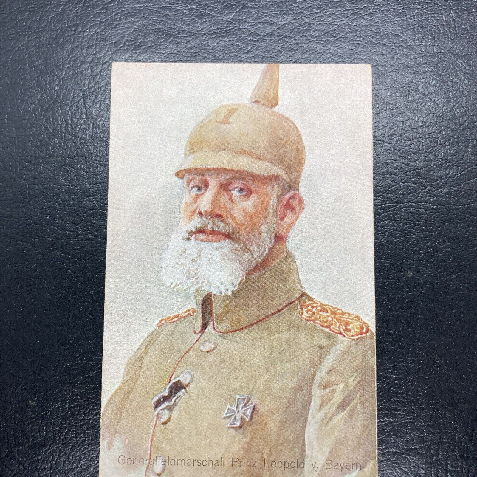 Vintage Postcard Prinz Leopold Von Bayeern  Iron Cross Pin Shown