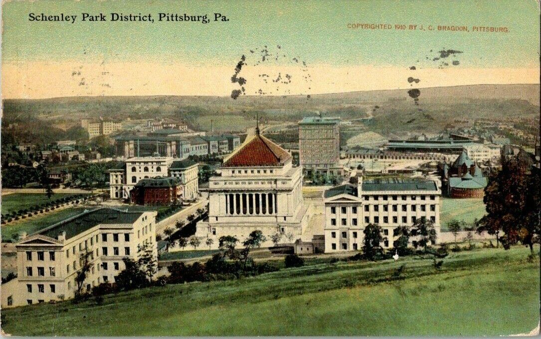 1910. PITTSBURG, PA. SCHENLEY PARK DISTRICT. POSTCARD JJ4