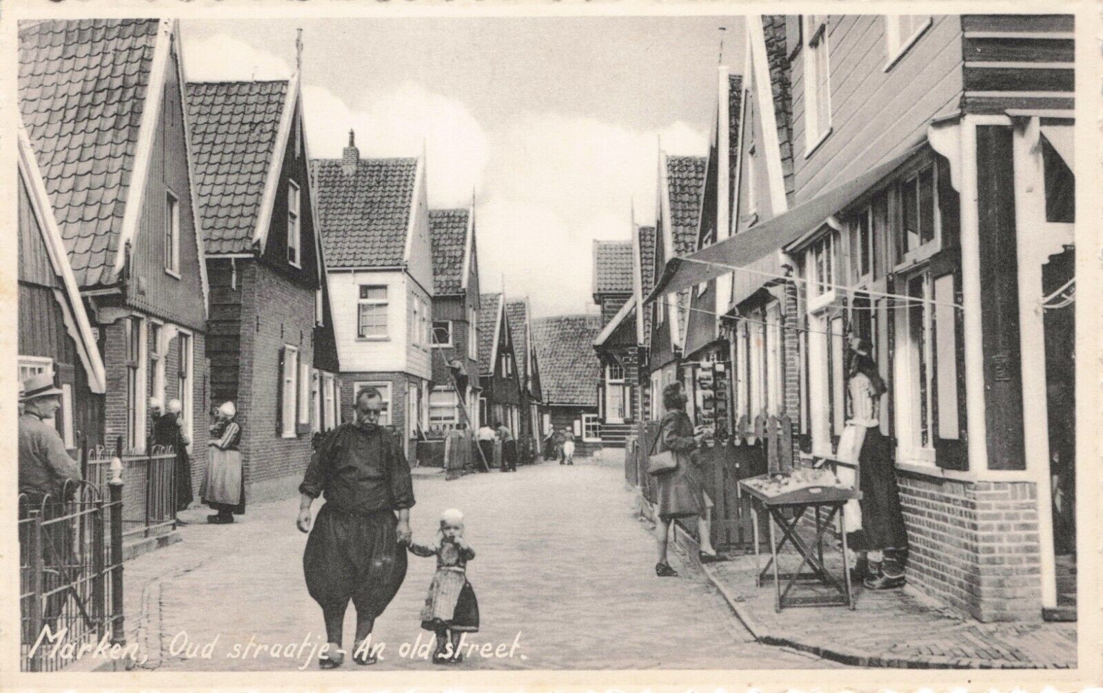 Vintage Postcard Marken, The Netherlands Holland An Old Street 1954 622