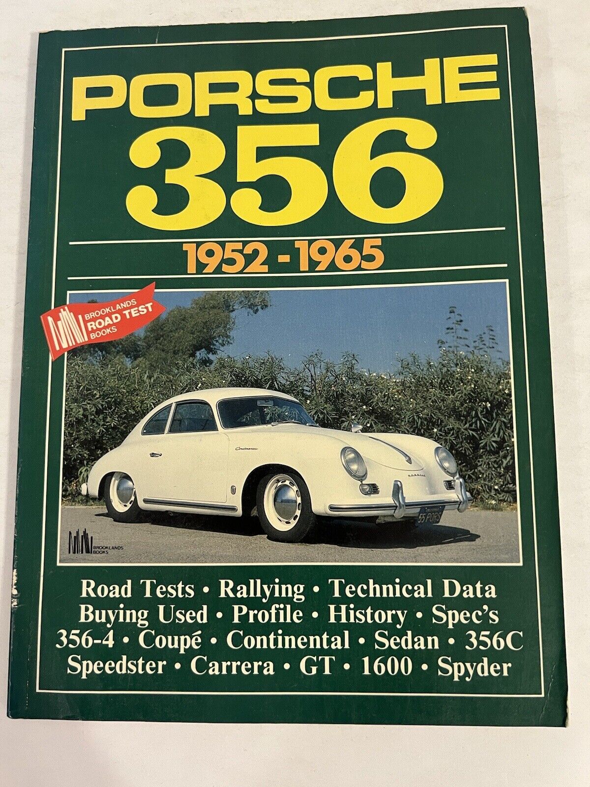 Porsche 356 1952-1956 Brookland Books Soft Cover VTG Classic Automobile