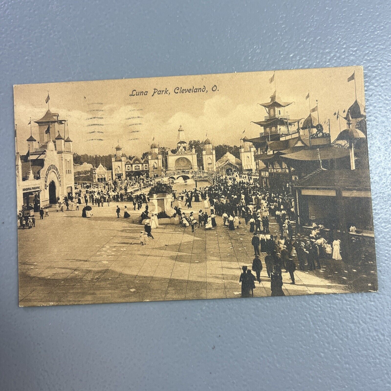 Cleveland Ohio Luna Park Amusement Park Postcard 1907