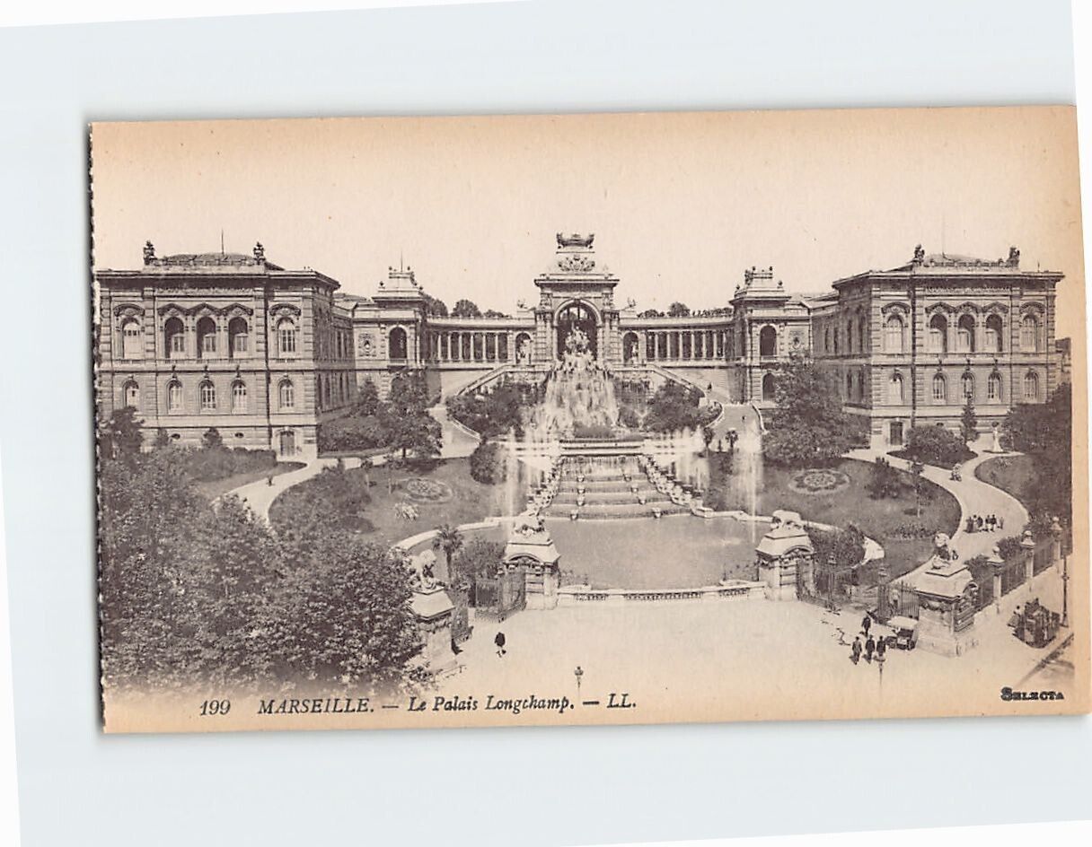 Postcard Le Palais Longchamp Marseille France