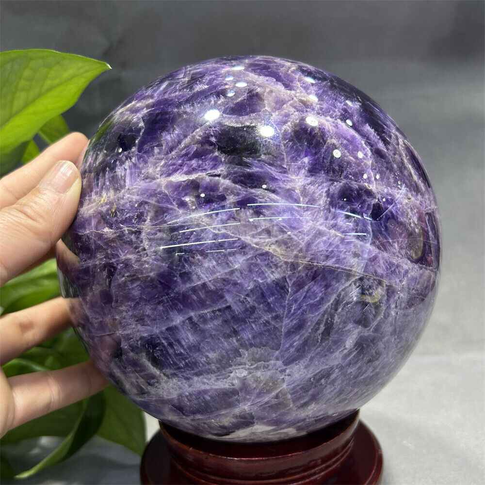 Top Quality 5.65kg Natural Dream amethyst Sphere Reiki Crystal Ball Decor Gift