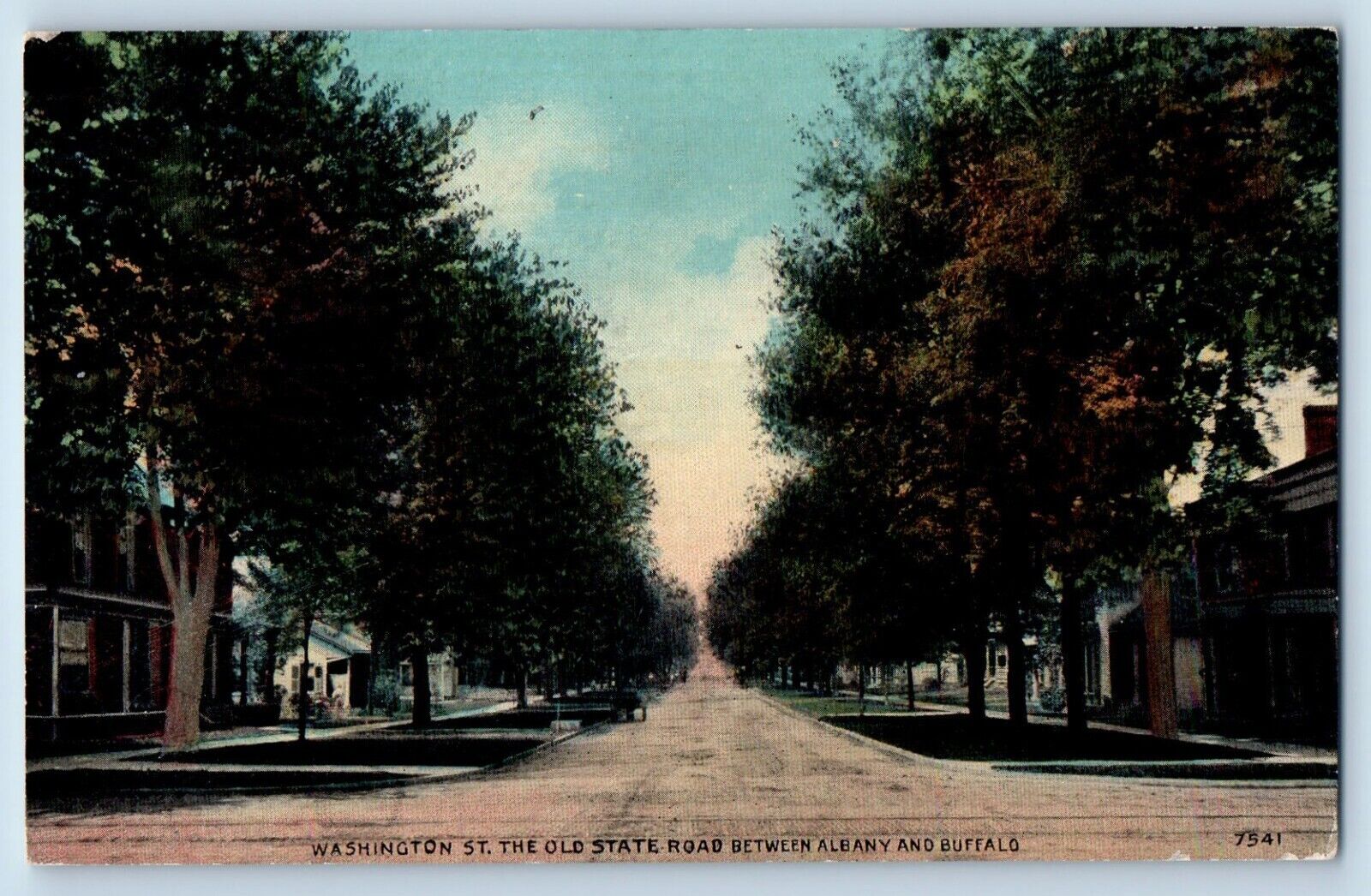 Buffalo New York NY Postcard Washington St. Old State Road c1910 Vintage Antique
