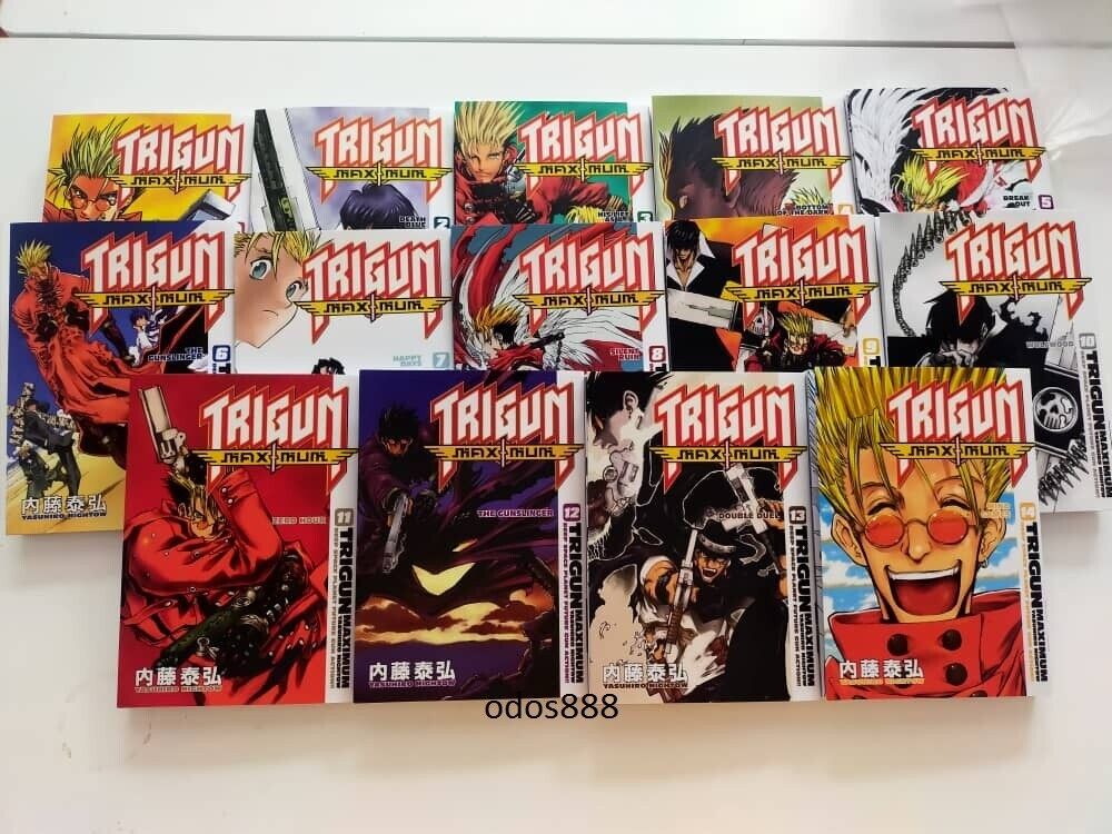 TRIGUN MAXIMUM Manga Vol 1-14 END English Complete Set by Ysuhiro Nightow ~ NEW