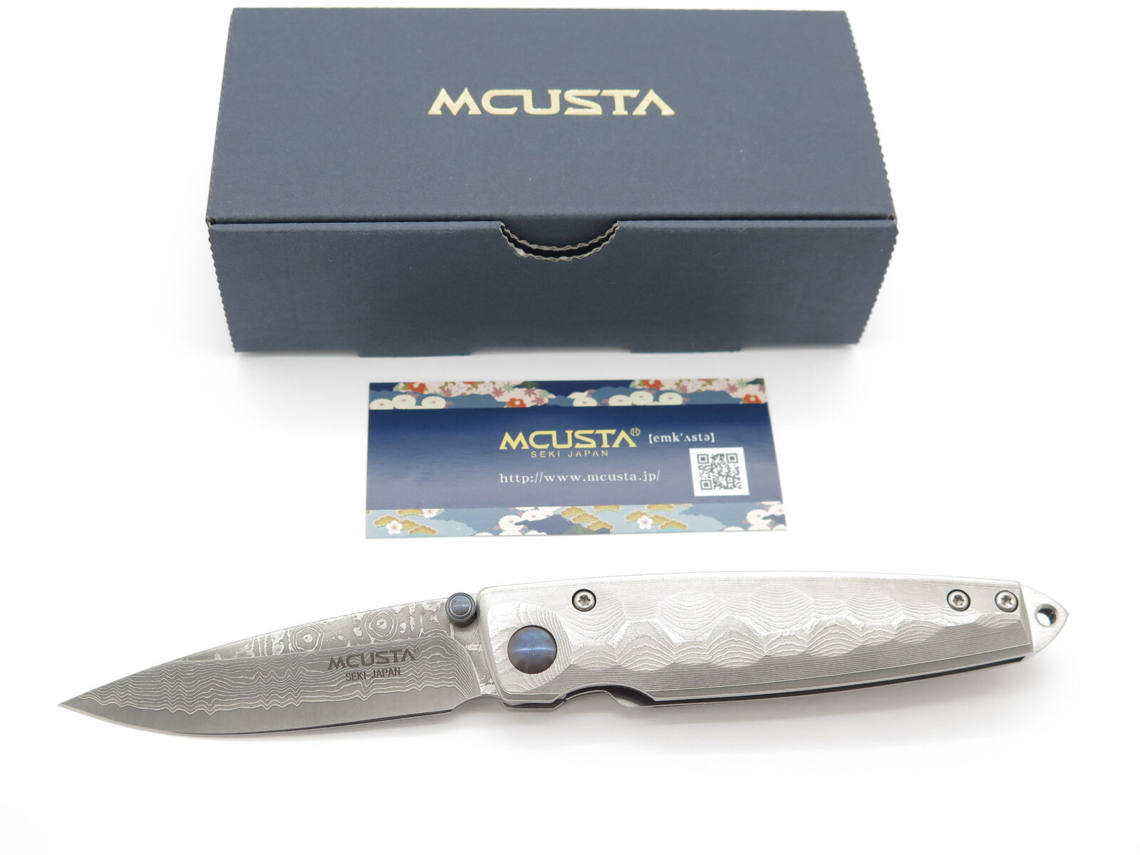 Mcusta Seki Japan Tsuchi MC-34D VG-10 Damascus Gentleman Folding Pocket Knife