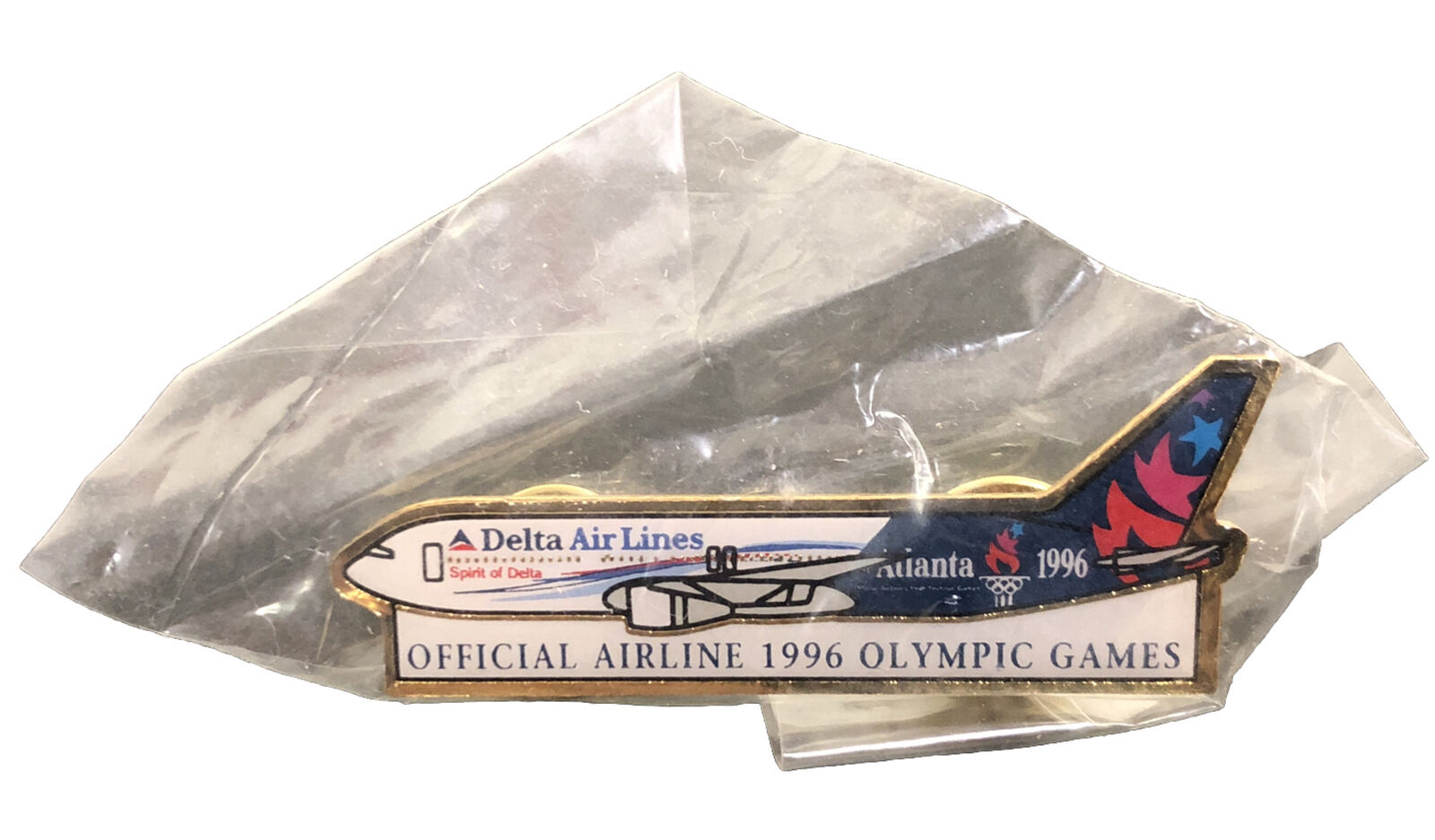 Delta Airlines Pin Official Airline 1996 Olympic Games #552385 Limited Edition