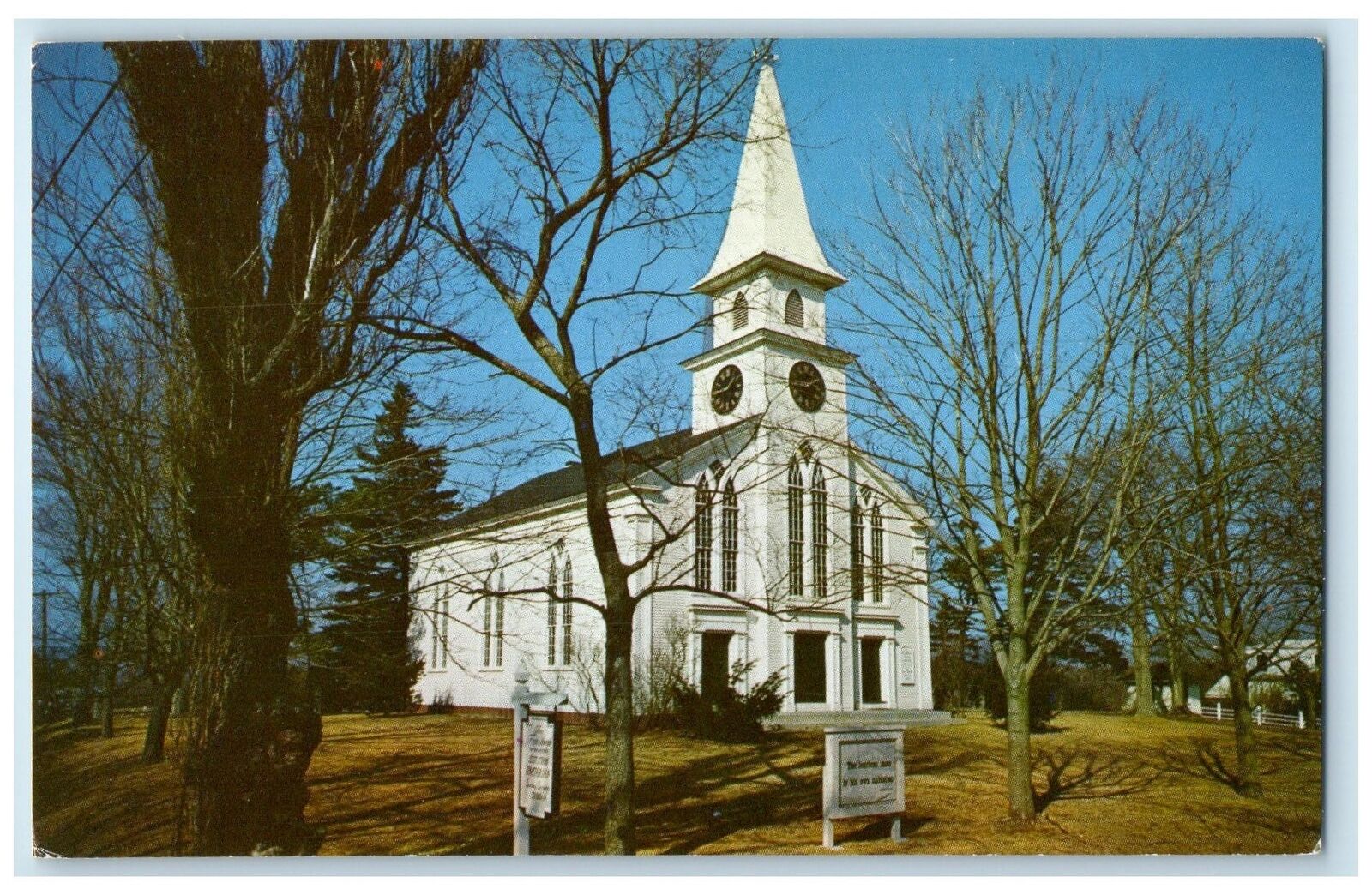 c1960's The First Parish Church Unitarian Exterior Brewster MA Unposted Postcard