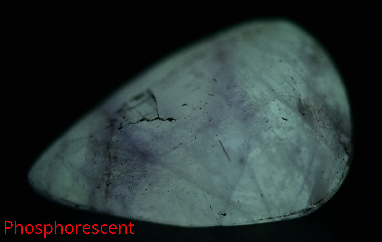 11 Carat Fluorescent Color Change Highly Phosphorescent Hackmanite Cut Gemstone