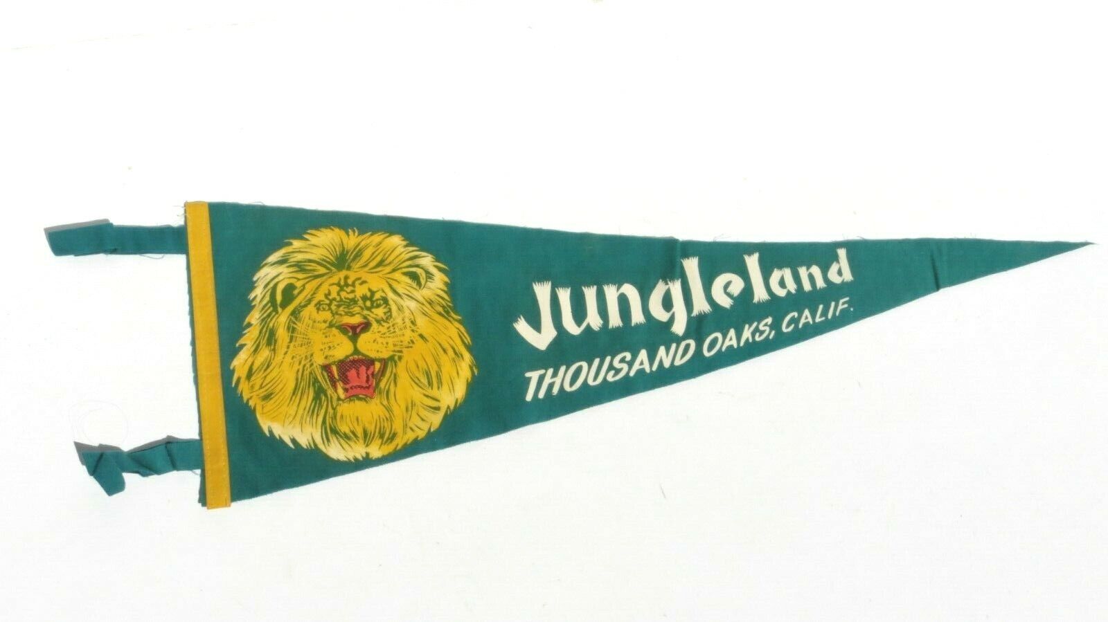 Jungleland USA Thousand Oaks Zoo Amusement Park Los Angeles Souvenir Pennant