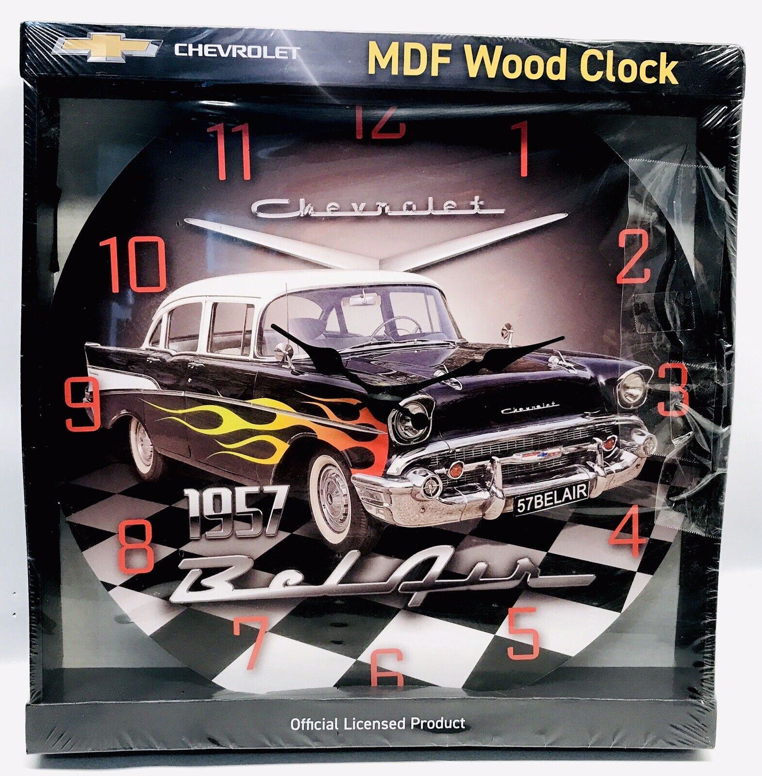 1957 Chevrolet Belair MDF Wood Clock General Motors Country Side Products