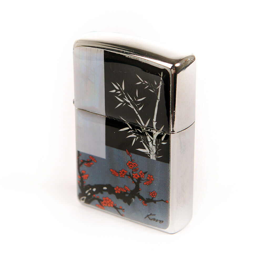 Inlay Mother of Pearl Handmade Four Noble Ones Design Cigarette Tabacco Lighter